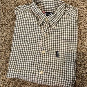 Mens Large CHAPS longsleeve button down polo